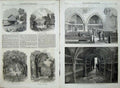 Old Antique Print 1869 Earl Derby Knowsley Church Huyton Police Boat Art 19th