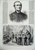Old Antique Print Fraser Bishop Manchester 1870 School Boys Home Regents 19th