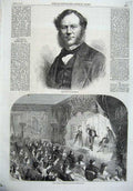 Old Antique Print Duke Richmond 1870 Prince Imperial Private Theatricals 19th