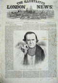 Old Antique Print 1870 Rev. Samuel Wilberforce Bishop Winchester Portrait 19th