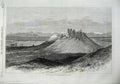 Original Old Antique Print 1870 Road Between Marathon Athens Mountains Fine Art