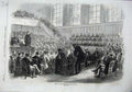 Old Antique Print 1870 Fine Art Trial Prince Bonaprte Tours Men Courtroom 19th