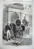 Original Old Antique Print 1870 Fine Art Prince Imperial Governor Horse Uniform