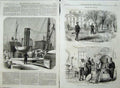 Old Antique Print Ireland 1870 Casks Arms Dublin Ship Windsor Meath Park 19th