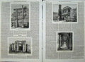 Old Antique Print Indian Architecture 1870 Sanchi Tope Temple Matttand 19th