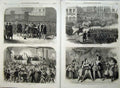 Antique Old Print Paris 1870 Arrest Rochefort Theatre Belleville Flourens 19th
