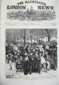 Old Antique Print 1870 Fine Art Children Versailles France Army Uniform 19th