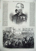 Old Antique Print Prince Royal Saxony German 1870 Paris Corps Legislatif 19th