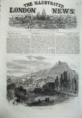 Original Old Antique Print 1870 War Forbach French Frontier Mountains Fine Art