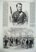 Old Antique Print Humphries Surrey Rifle 1870 War Office Enlistment Paris 19th