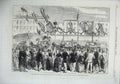 Old Antique Print 1870 Spanish Deputation Lungh Arno Florence Prince Art 19th