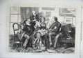 Old Antique Print 1870 Fine Art Elections School Boards Canvassing Lady 19th