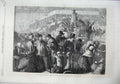 Old Antique Print 1870 French Refugees Lyons Dijon Baggage Railway Geneva 19th