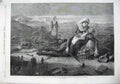 Old Antique Print 1870 War Dead Injured Battle Field Princess Louise Art 19th