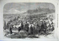 Original Old Antique Print War 1870 Captured Horses Battle Sedan Army Fine Art