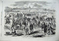 Old Antique Print War 1870 Defence Paris Camp Champ De Mars Army France 19th
