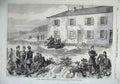 Old Antique Print War 1870 Emperor Napoleon Count Bismarck Donchery Sedan 19th