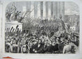 Old Antique Print 1870 Gambetta Proclaiming Palace Corps Legislatif War 19th