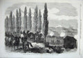 Old Antique Print War 1870 Emperor Staff Attack Saarbruck Spicheren Art 19th