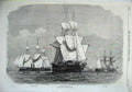 Original Old Antique Print 1870 Prussian Iron Clad Ship Wilhelm Karl Kron Prine
