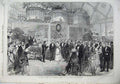 Old Antique Print 1870 Prince Wales Telegraphic Soiree Arlington-Street 19th