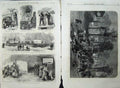 Antique Old Print Siege Paris War 1870 Prussians Ambulance Germains Cloud 19th