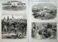 Old Antique Print 1870 War Strasbourg French Prisoners Garden Burial Art 19th