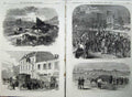 Antique Old Print War1870 Toul Meurthe Prince Prussia Luneville Camp Metz 19th