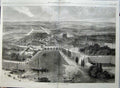 Old Antique Print 1870 War View Metz Town Bridge River Palace France Art 19th