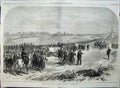 Old Antique Print 1870 War Surrender Metz France Marshal Bazaine'S Army 19th