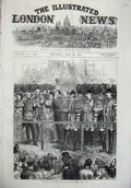 Original Old Antique Print 1871 International Exhibition South Kensington Music