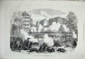 Old Antique Print Attack Barricades Pantheon Paris France 1871 War Army 19th