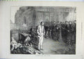 Old Antique Print Fighting Paris France 1871 War Army Shooting Men Street 19th