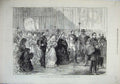 Old Antique Print 1871 Marriage Princess Louise St Georges Chapel Windsor 19th