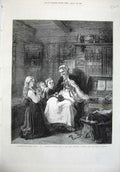 Old Antique Print Fine Art 1871 Grandmothers Bridal Crown Norway Princess 19th