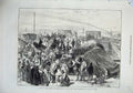 Old Antique Print 1871 Relief Paris War Prussian Advance Canal Bridge Art 19th