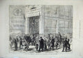 Original Old Antique Print 1871 Relief Paris France Maison Du Grand Conde Seine