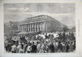 Old Antique Print 1871 Meeting French National Assembly Bordeaux France 19th