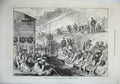 Old Antique Print 1871 Washerwomen Banlieue Quai Conference Paris France 19th