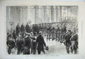 Old Antique Print 1871 German Emperor Service Galerie Palace Versailles 19th