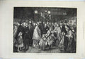 Old Antique Print 1871 Fine Art Families Train Station Railway Christmas 19th