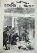 Old Antique Print 1871 Killing Elephant Jardin Des Plantes Paris France 19th