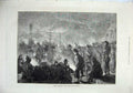 Old Antique Print Fine Art 1871 French Prisoners Orleans Railway Station 19th