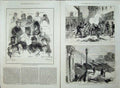 Old Antique Print 1871 French Siege Paris France Issy Place Concorde Rue 19th