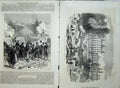 Old Antique Print 1871 Paris Siege Troops Palace St Cloud Pont Neuilly 19th