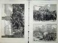 Old Antique Print 1871 Conflict Paris Massacre Place Vendome Chancy War 19th