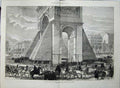 Old Antique Print 1871 Sorties Paris France War Champs Elysees Triomphe 19th