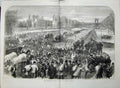 Antique Old Print Capitulation Paris France 1871 War Bridge Neuilly River 19th