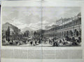 Old Antique Print Royal Albert Hall Horticultural Garden Kensington 1871 19th