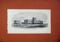 Old Antique Print 1871 Rajkoomar College Kattywar Western India Building 19th
